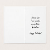 コルギドッグ付きベルト誕生日カード (内部フラット)