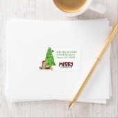 コルギドッグ包まれたインホリデーライト差出人住所 ラベル (インサイチュ)