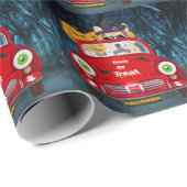 コルギドッグ車の怖いハロウィーン ラッピングペーパー (ロールコーナー)