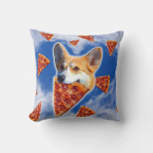 コルギドッグ食べピザ クッション (正面)