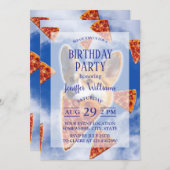 コルギドッグ食べピザ 招待状 (正面/裏面)