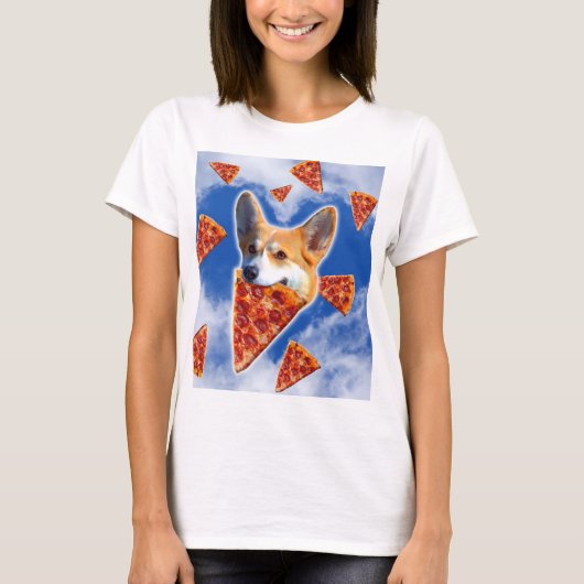 コルギドッグ食べピザ Tシャツ (正面)