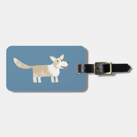 コルギドッグ ラゲッジタグ (正面横)