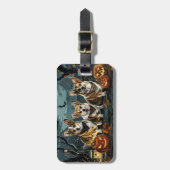 コルギハロウィン不気味 ラゲッジタグ (正面縦)