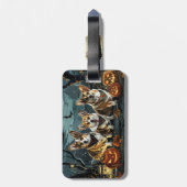 コルギハロウィン不気味 ラゲッジタグ (裏面縦)