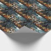 コルギハロウィン不気味 ラッピングペーパー (角)