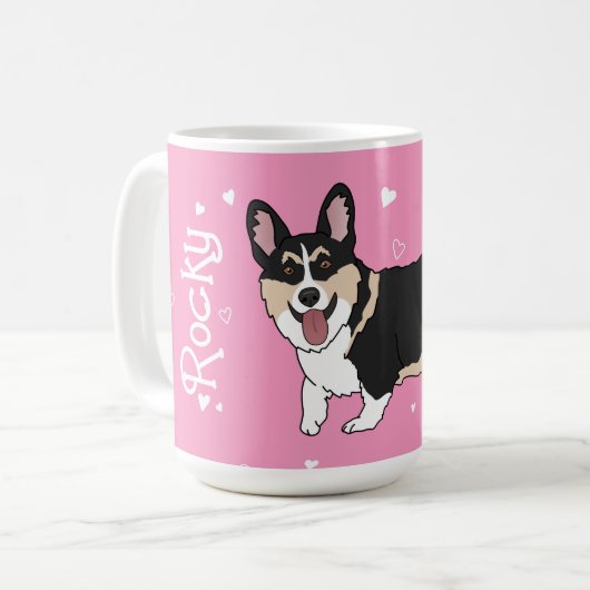 コルギバレンタインデー コーヒーマグカップ (正面左)