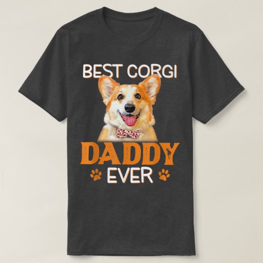 コルギパパおもしろい父の日犬の愛人最高のの Tシャツ (デザイン正面)