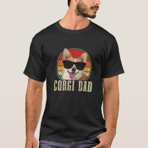 コルギパパヴィンテージサングラスコおもしろいルギ犬のオーナー Tシャツ