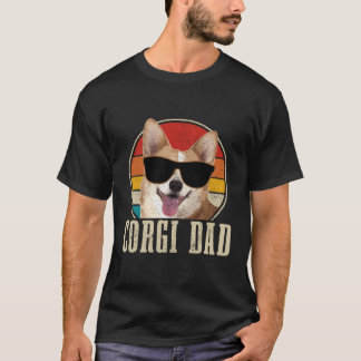 コルギパパヴィンテージサングラスコおもしろいルギ犬のオーナー Tシャツ