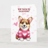 コルギパピードウィンドインセーターバレンタイン シーズンカード (正面)