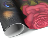 コルギパピーin赤いバラティッシュペーパー ラッピングペーパー (ロールコーナー)