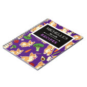コルギパーソナライズされたと食品柄レシピ帳 ノートブック (左側)