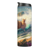 コルギビーチサーフィン絵を描ズ タンブラー (回転右)