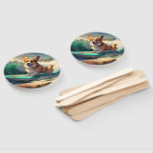 コルギビーチサーフィン絵を描ズ ハンドファン (組立なし)