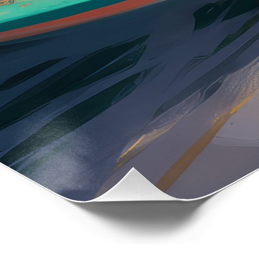 コルギビーチサーフィン絵を描ズ ポスター (コーナー)