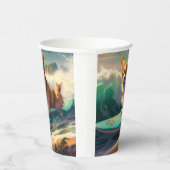 コルギビーチサーフィン絵を描ズ 紙コップ (右)