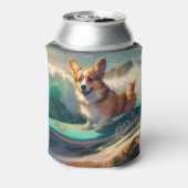 コルギビーチサーフィン絵を描ズ 缶クーラー (缶裏面)