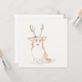 コルギフラットクリスマスカード カード (正面/裏面インサイチュ)