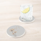 コルギフラワーフライダンデリオンシャツかわいい犬の恋人 コースター (側面)