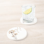 コルギフラワーフライダンデリオンシャツかわいい犬の恋人 コースター (側面)