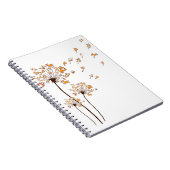 コルギフラワーフライダンデリオンシャツかわいい犬の恋人 ノートブック (右側)