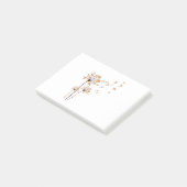 コルギフラワーフライDandelionかわいい犬の恋人 ポストイット (アングル)