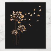 コルギフラワーフライDandelionかわいい犬の恋人 ワインラベル (シングルラベル)