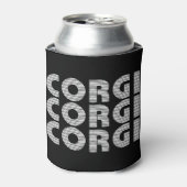 コルギホワモダンイト文字 缶クーラー (缶正面)