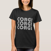 コルギホワモダンイト文字 Tシャツ (正面)