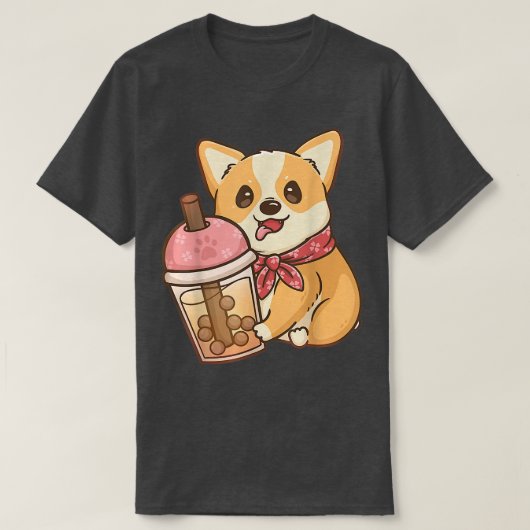 コルギボバティーミルクティアニメかわいい Tシャツ (デザイン正面)