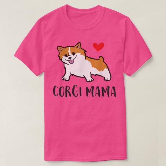 コルギママカワイイウェルシュコーギー Tシャツ (デザイン正面)