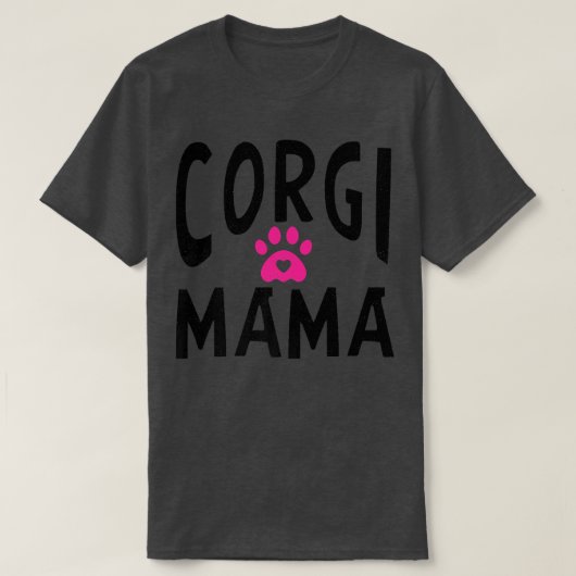 コルギママ動物可愛い犬ママ364 Tシャツ (デザイン正面)