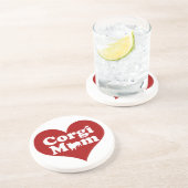 コルギマムカワイイ赤いハート コースター (側面)