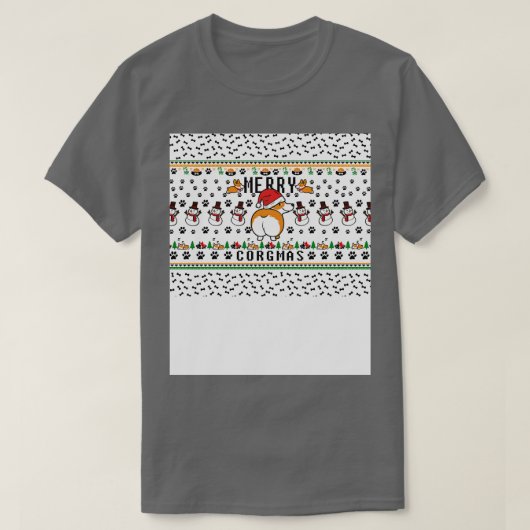 コルギラバークリスマスマスク Tシャツ (デザイン正面)
