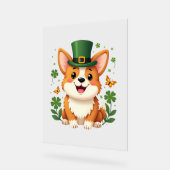 コルギラバーシャムロックハッピーSt patricks day アクリルサイン (傾斜)