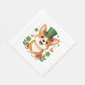 コルギラバーシャムロックハッピーSt patricks day スタンダードランチョンナプキン (角)