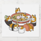 コルギラーメンすし スパークリングワインラベル (シングルラベル)