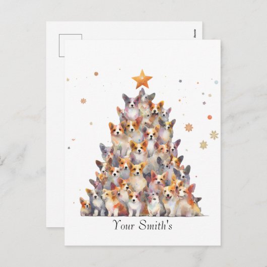コルギースクリスマス シーズンポストカード (正面/裏面)