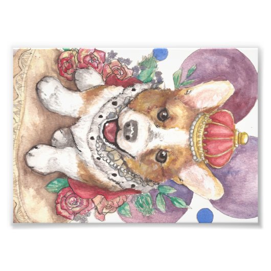 コルギ女王 フォトプリント            (正面)