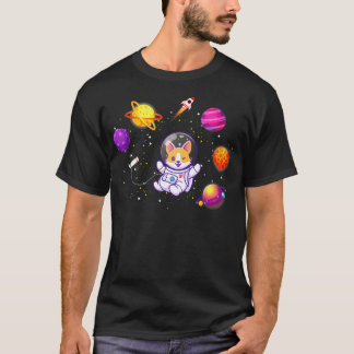コルギ宇宙コルギ宇宙飛行士 Tシャツ