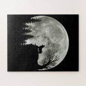 コルギ山の月明かりのハロウィーンに立つ ジグソーパズル (横)