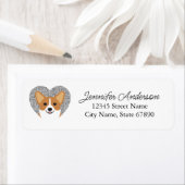 コルギ差出人住所ラベル ラベル (インサイチュ)