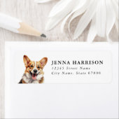 コルギ差出人住所ラベル ラベル (インサイチュ)