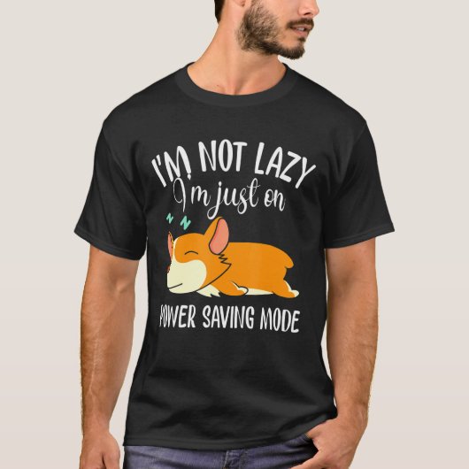 コルギ怠け犬 Tシャツ (正面)
