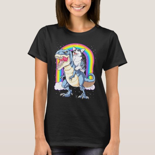 コルギ恐竜LGBTプライド Tシャツ (正面)