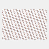 コルギ文様墨水絵画彩 ラッピングペーパーシート (正面2)