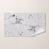 コルギ柄ハンドタオル ハンドタオル (ハンドタオル)