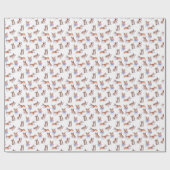 コルギ模様墨汁水絵画彩画 ラッピングペーパー (フラット)