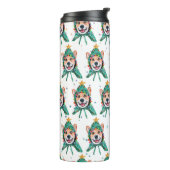 コルギ犬がクリスマスを育てる タンブラー (回転左)